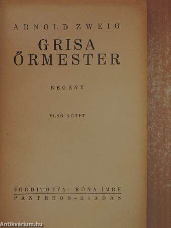 Grisa őrmester I-II.