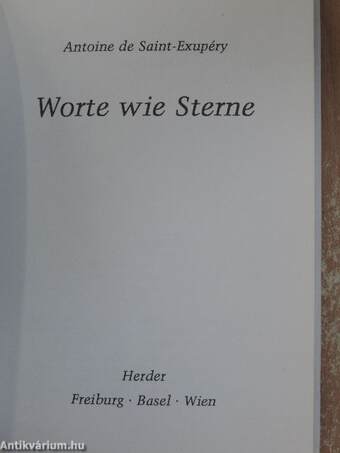 Worte wie Sterne