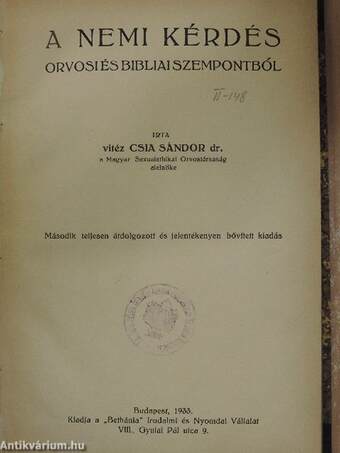 A nemi kérdés orvosi és bibliai szempontból