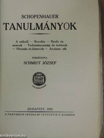 Tanulmányok