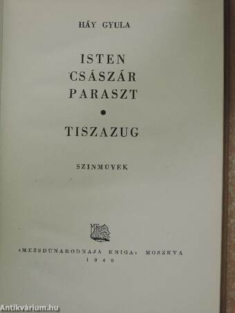 Isten, császár, paraszt/Tiszazug