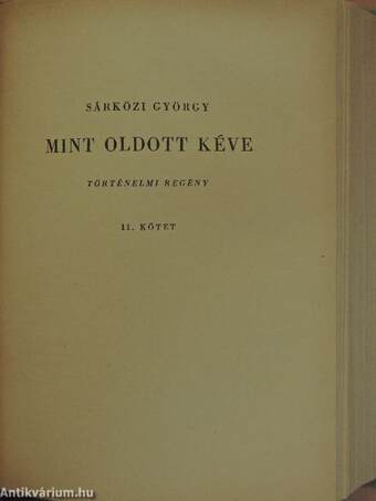 Mint oldott kéve I-III.