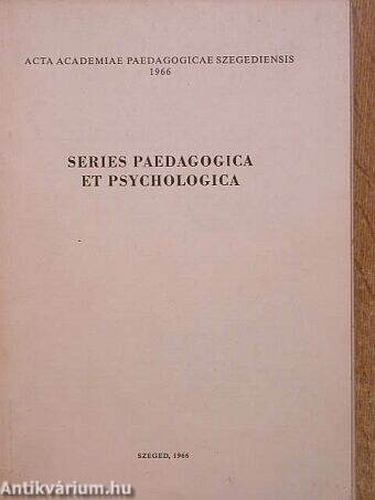 Series paedagogica et psychologica