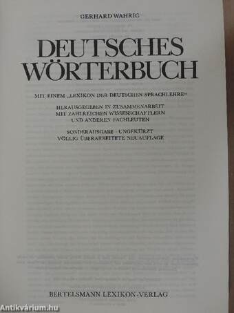 Wahrig Deutsches Wörterbuch