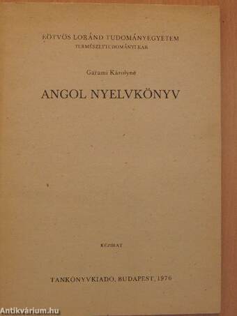 Angol nyelvkönyv