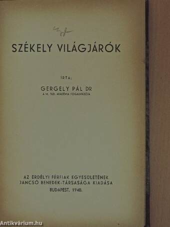 Székely világjárók