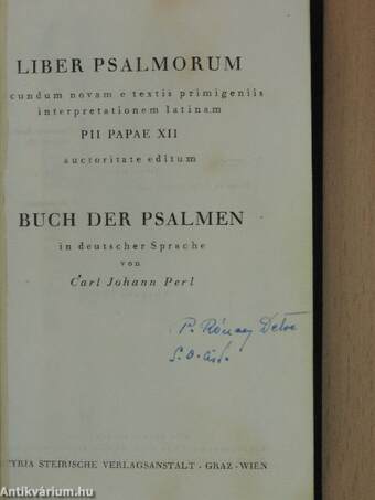 Liber Psalmorum/Buch der Psalmen