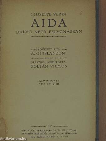 Aida/Boccaccio/Dinóra/Godunov Borisz/Oberon