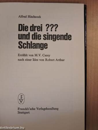 Die drei ??? und die singende Schlange