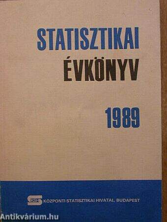 Statisztikai évkönyv 1989