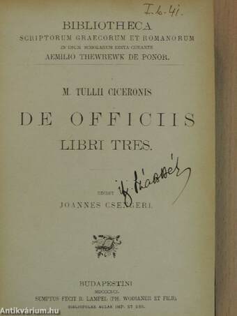 M. Tullii Ciceronis de officiis/Cornelius Nepos/Laelius/Cato Maior