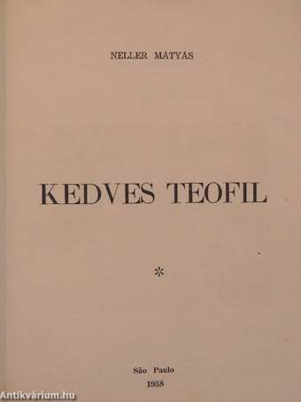 Kedves Teofil