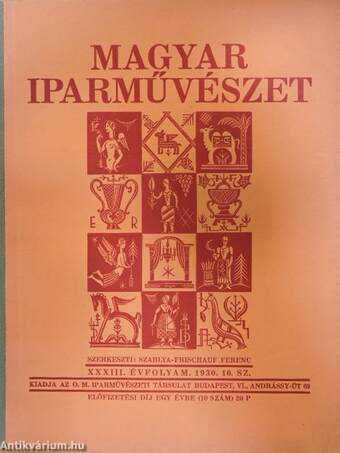 Magyar Iparművészet 1930/10.