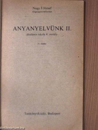 Anyanyelvünk II.