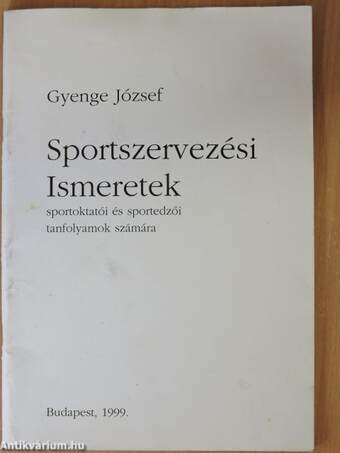 Sportszervezési- és vezetési ismeretek