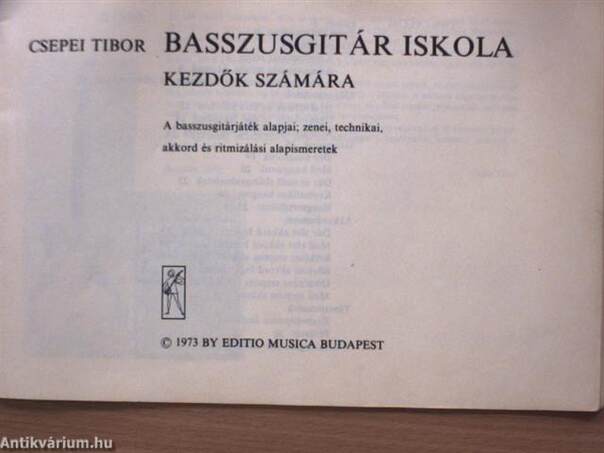 Basszusgitár iskola kezdők számára