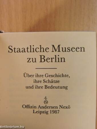 Staatliche Museen zu Berlin (minikönyv)