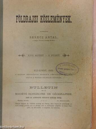 Földrajzi Közlemények 1889/2.