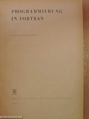 Programmierung in Fortran