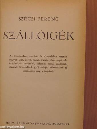 Szállóigék