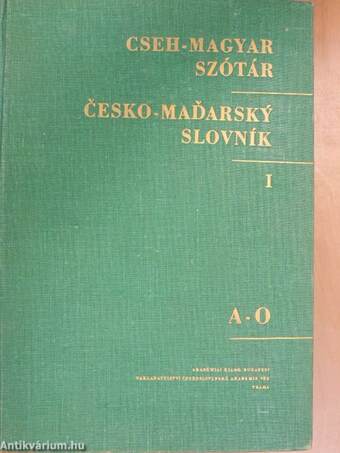 Cseh-magyar szótár I-II.