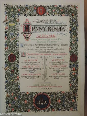 Klasszikus Arany Biblia I-II.