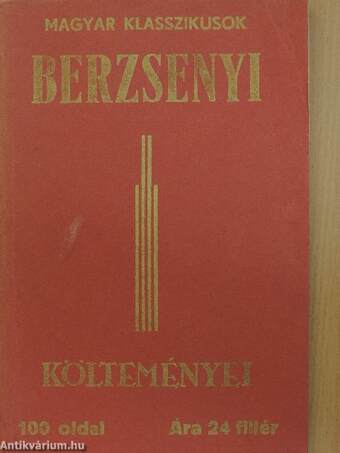 Berzsenyi Dániel költeményei