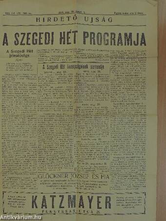 Hirdető ujság 1933. aug. 26-szept. 3.