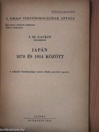 Japán 1870 és 1914 között