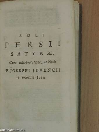 Decii junii Iuvenalis et auli Persii satyrae