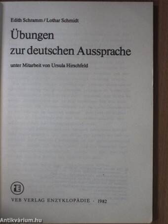 Übungen zur deutschen Aussprache