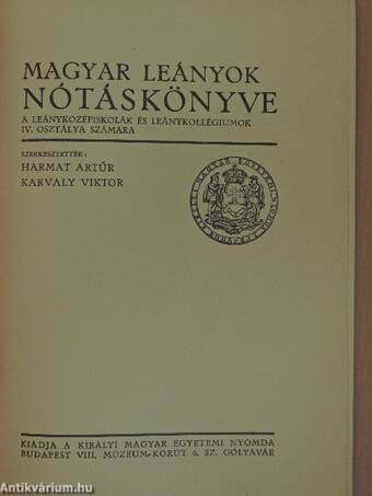 Magyar leányok nótáskönyve