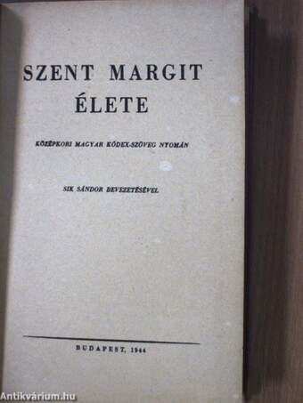 Szent Margit élete