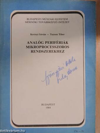 Analóg perifériák mikroprocesszoros rendszerekhez