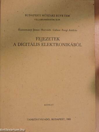 Fejezetek a digitális elektronikából