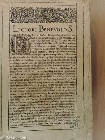 Historiarum sui temporis, ab anno domini 1608 usque ad annum 1618