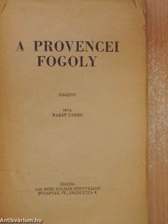 A provencei fogoly