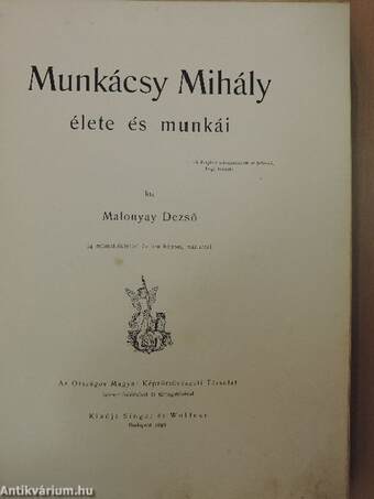 Munkácsy Mihály élete és munkái