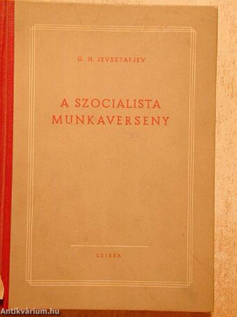 A szocialista munkaverseny