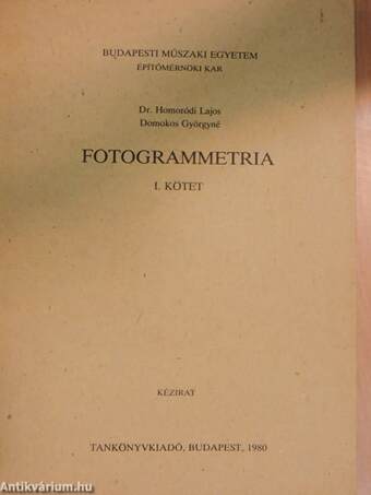 Fotogrammetria I.