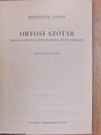 Orvosi szótár