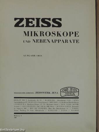 Zeiss Mikroskope und Nebenapparate