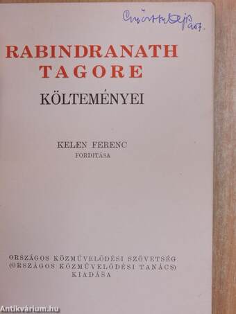 Rabindranath Tagore költeményei