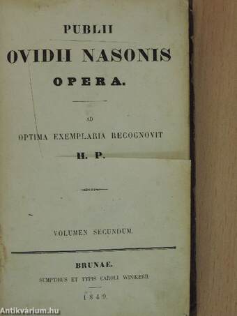 Publii Ovidii Nasonis opera II. (töredék)