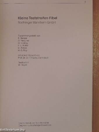 Kleine Teststreifen-Fibel