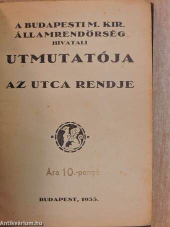 Az utca rendje 1935