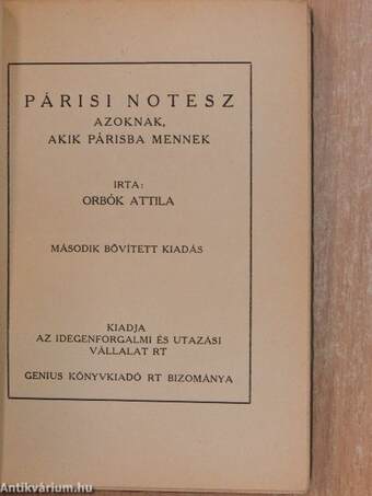 Párisi notesz