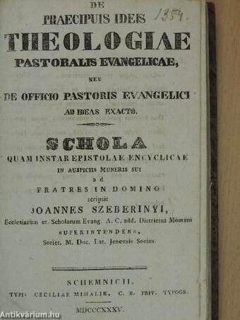 De praecipuis ideis theologiae pastoralis evangelicae