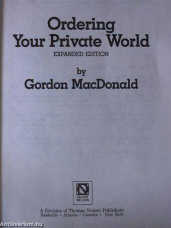 Ordering Your Private World