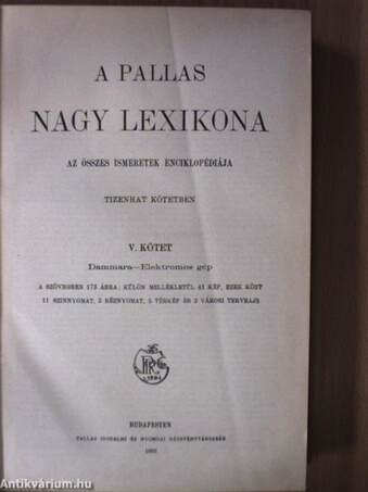 A Pallas Nagy Lexikona V. (töredék)